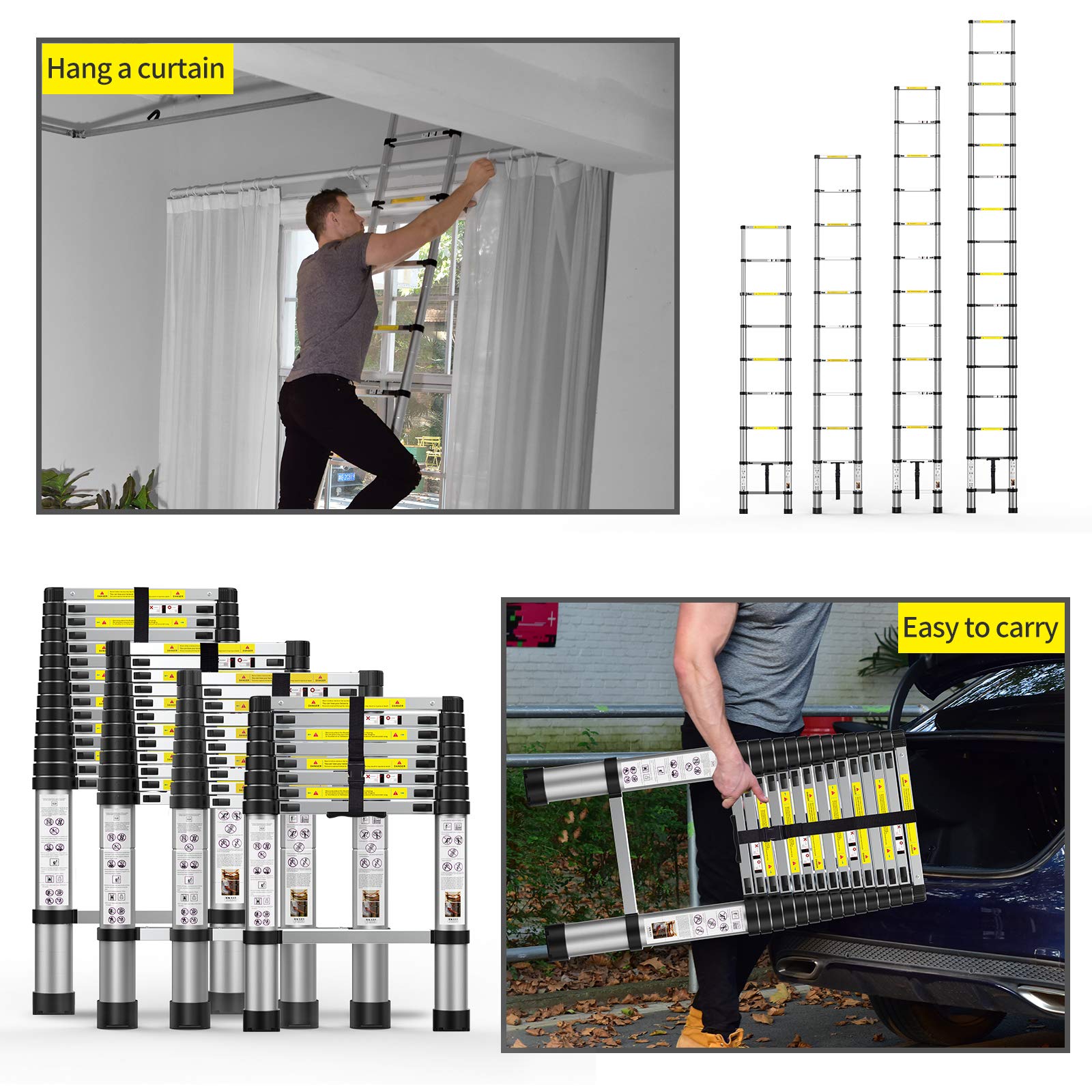 BOWEITI ladder used for painting and pruning with stable height advantage