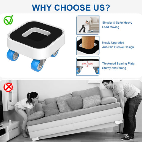 Bowen EZ pry bar for lifting and positioning furniture before sliding