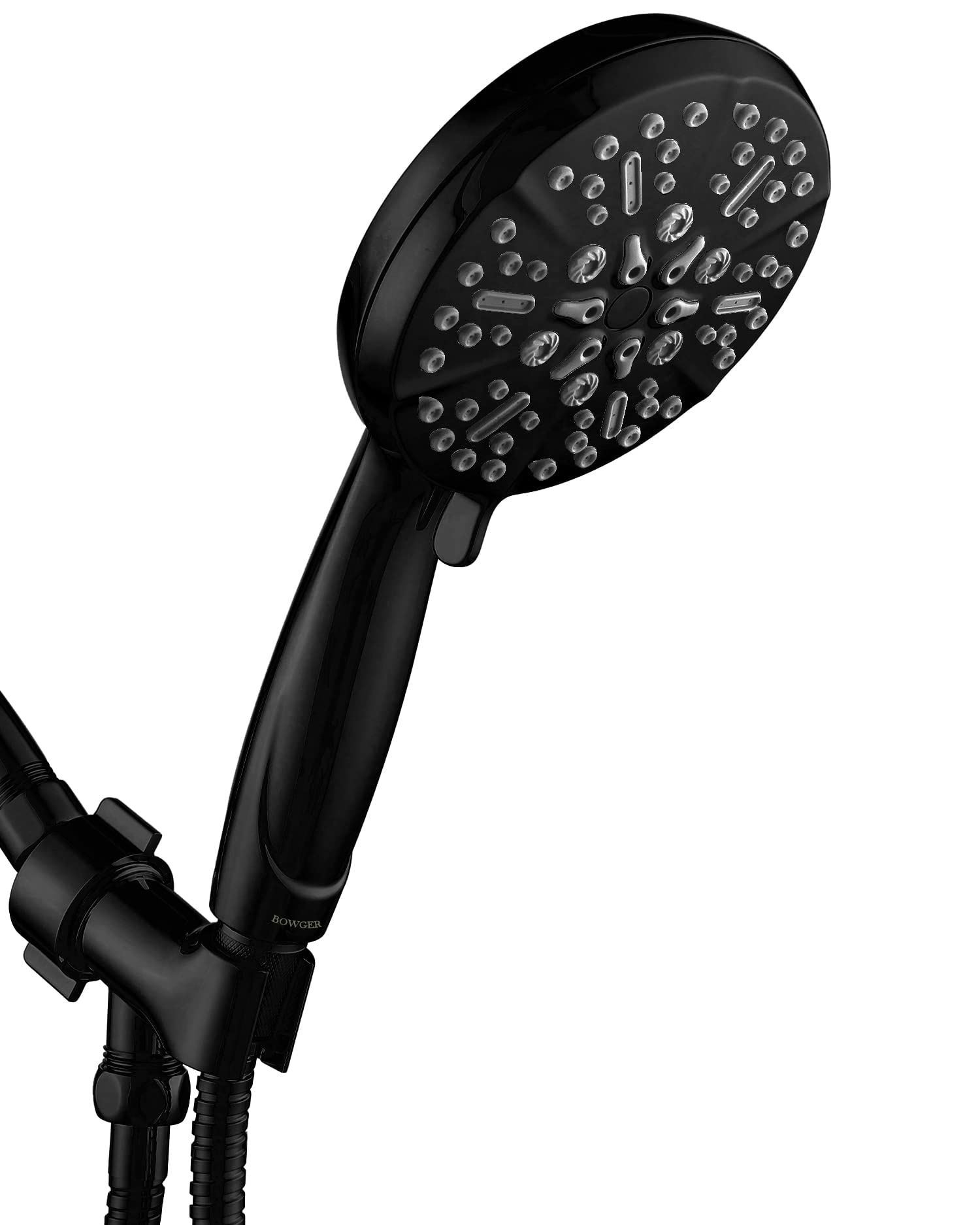 BOWGER 5-function kit with massage and rain settings for spa-like showers
