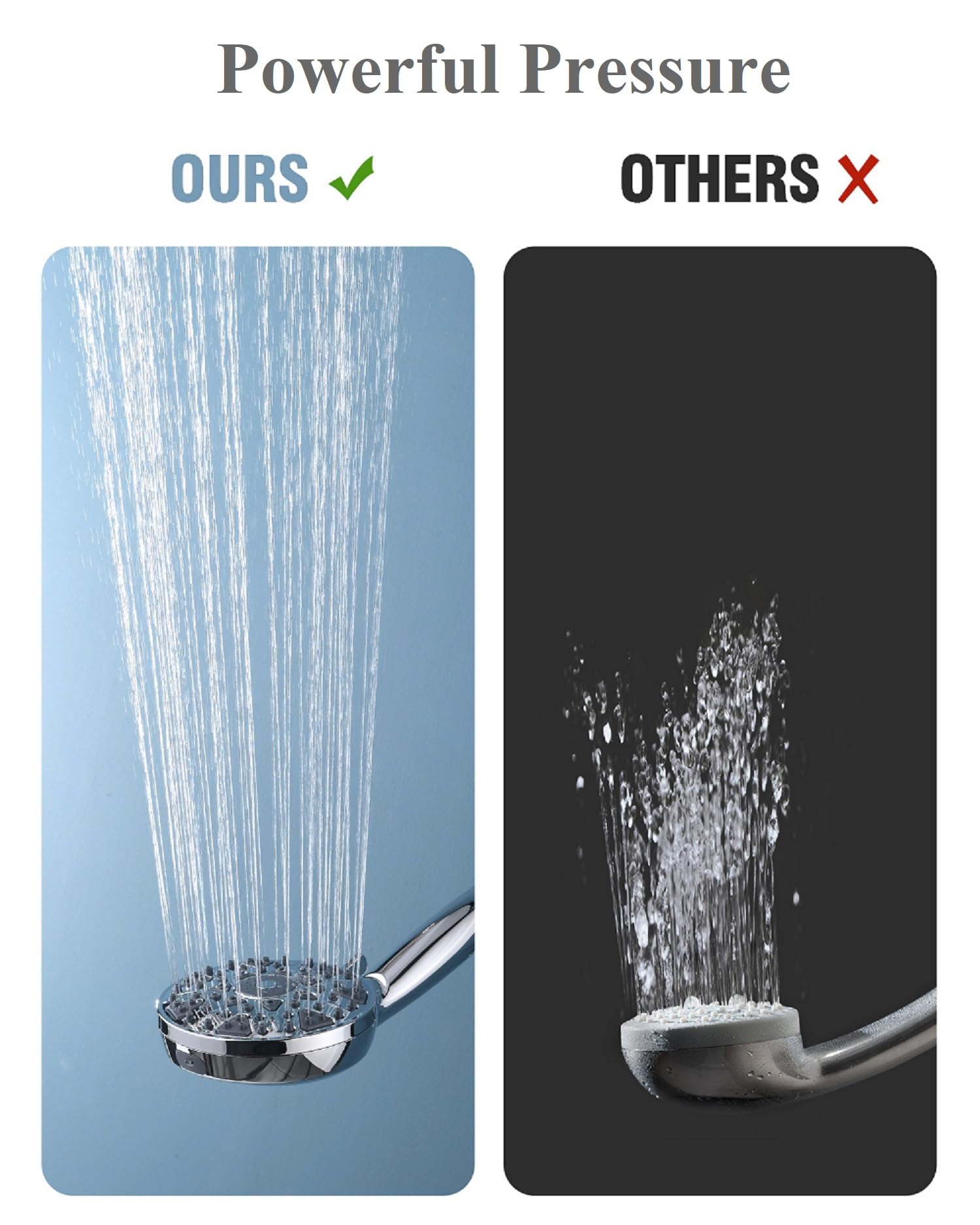 Bowger multi-function shower with spa-like settings for relaxation
