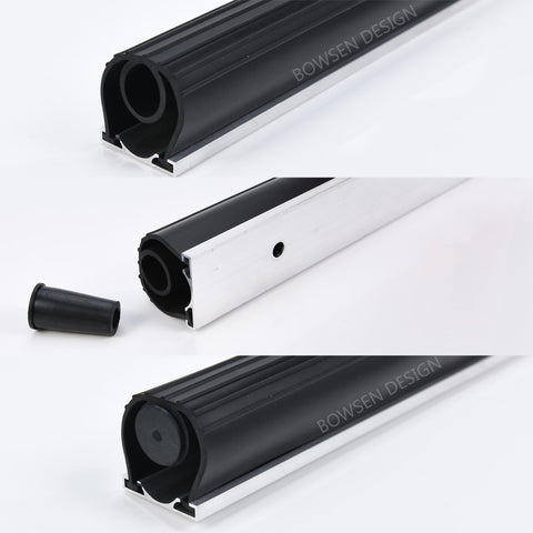 Bowsen aluminum retainer track, 1-1/4 inch, for sturdy installation