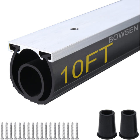 BOWSEN bottom seal with aluminum-track enhances draft protection for garage doors.