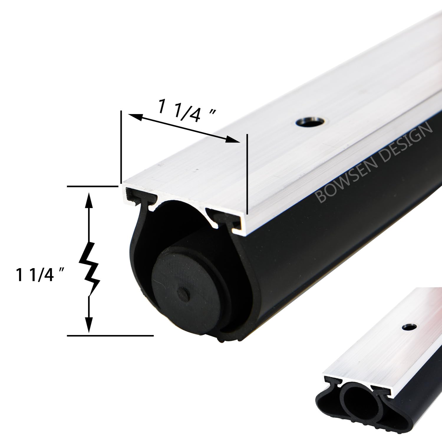 BOWSEN EPDM rubber weatherstrip in black for temperature resilience