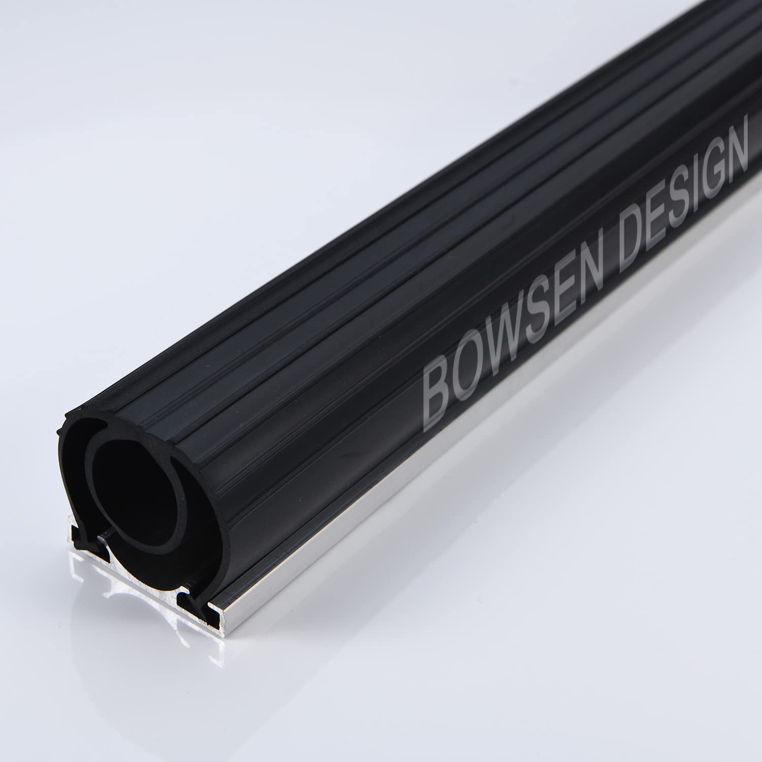 BOWSEN garage door bottom weatherstrip kit reduces drafts and dirt.