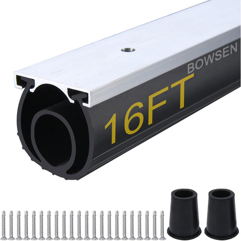 BOWSEN heavy-duty U+O ring bottom seal with aluminum track for durable weatherproofing.