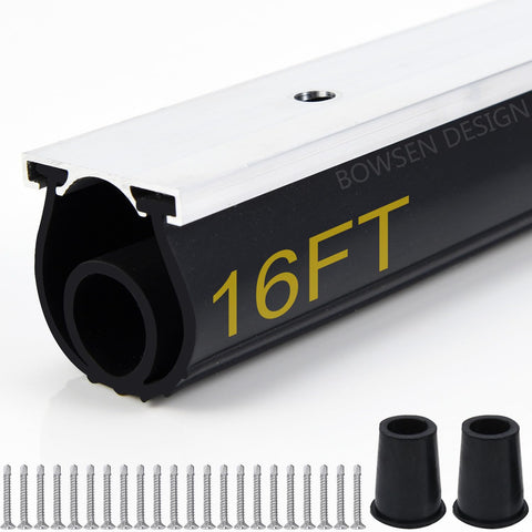 BOWSEN heavy-duty U+O ring garage door seal on bottom edge with durable barrier