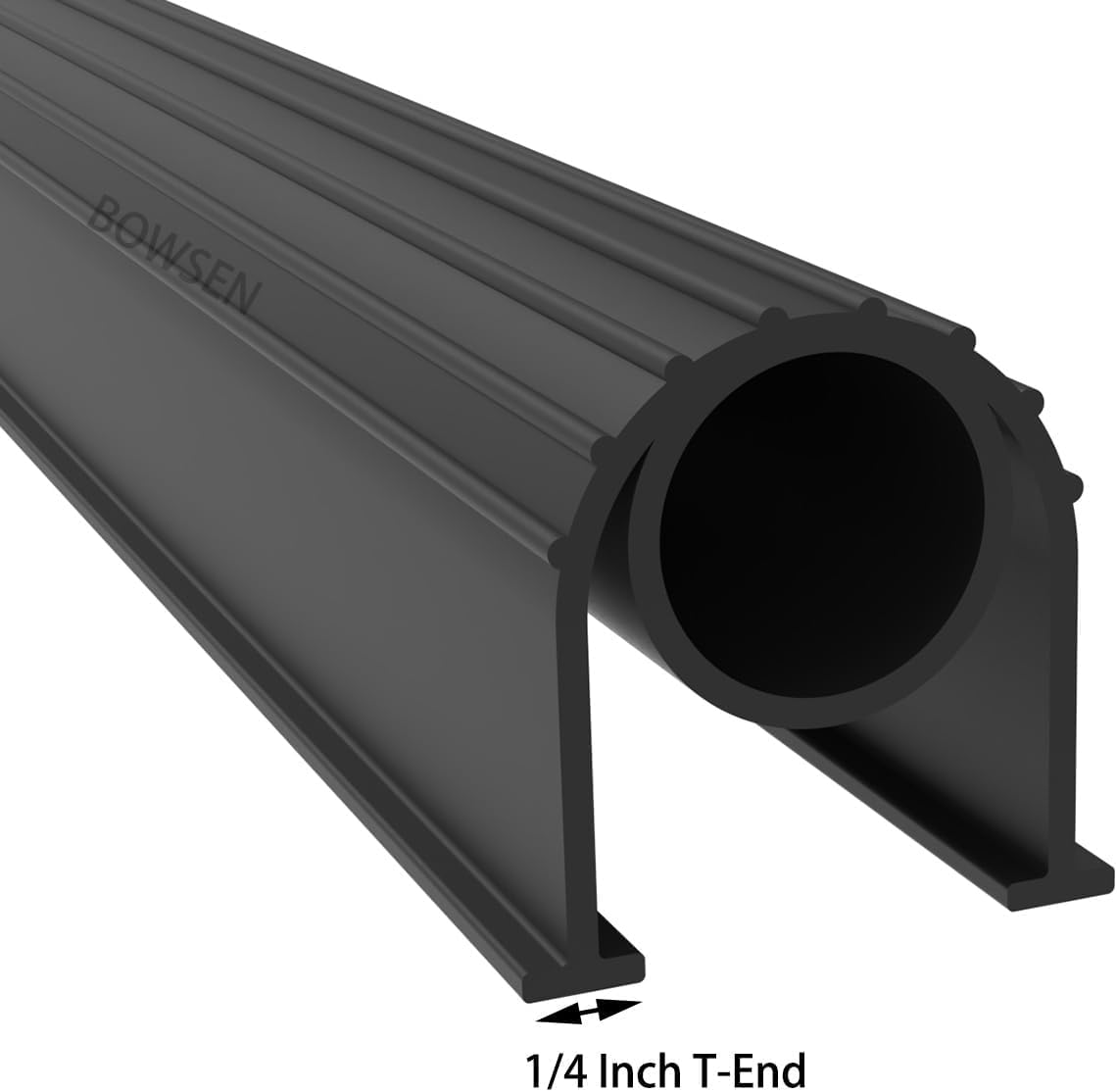 BOWSEN weatherproof seal cut-to-fit kit on a bottom track.