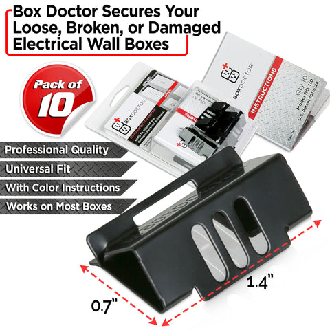 Box Doctor Repair Clips packaging clearly displays contents and setup guide.
