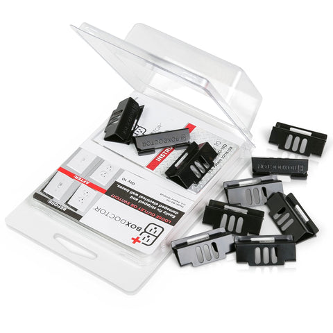 Box Doctor Repair Clips used with a plastic box for a secure fit.