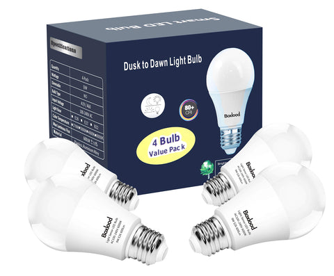 Boxlood dusk-to-dawn outdoor bulb on porch lighting for hands-free use
