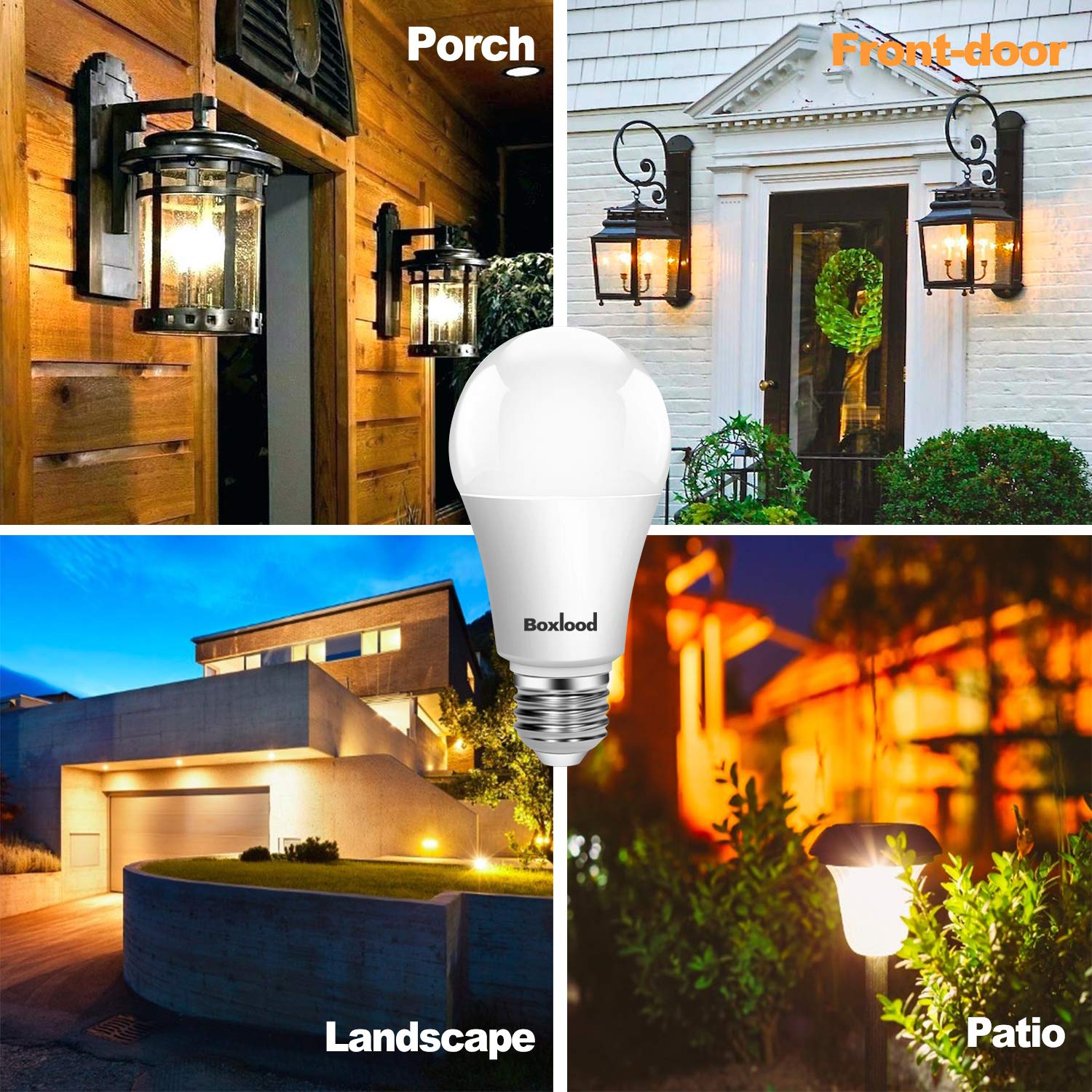 Boxlood weatherproof dusk-to-dawn bulb withstands outdoor conditions