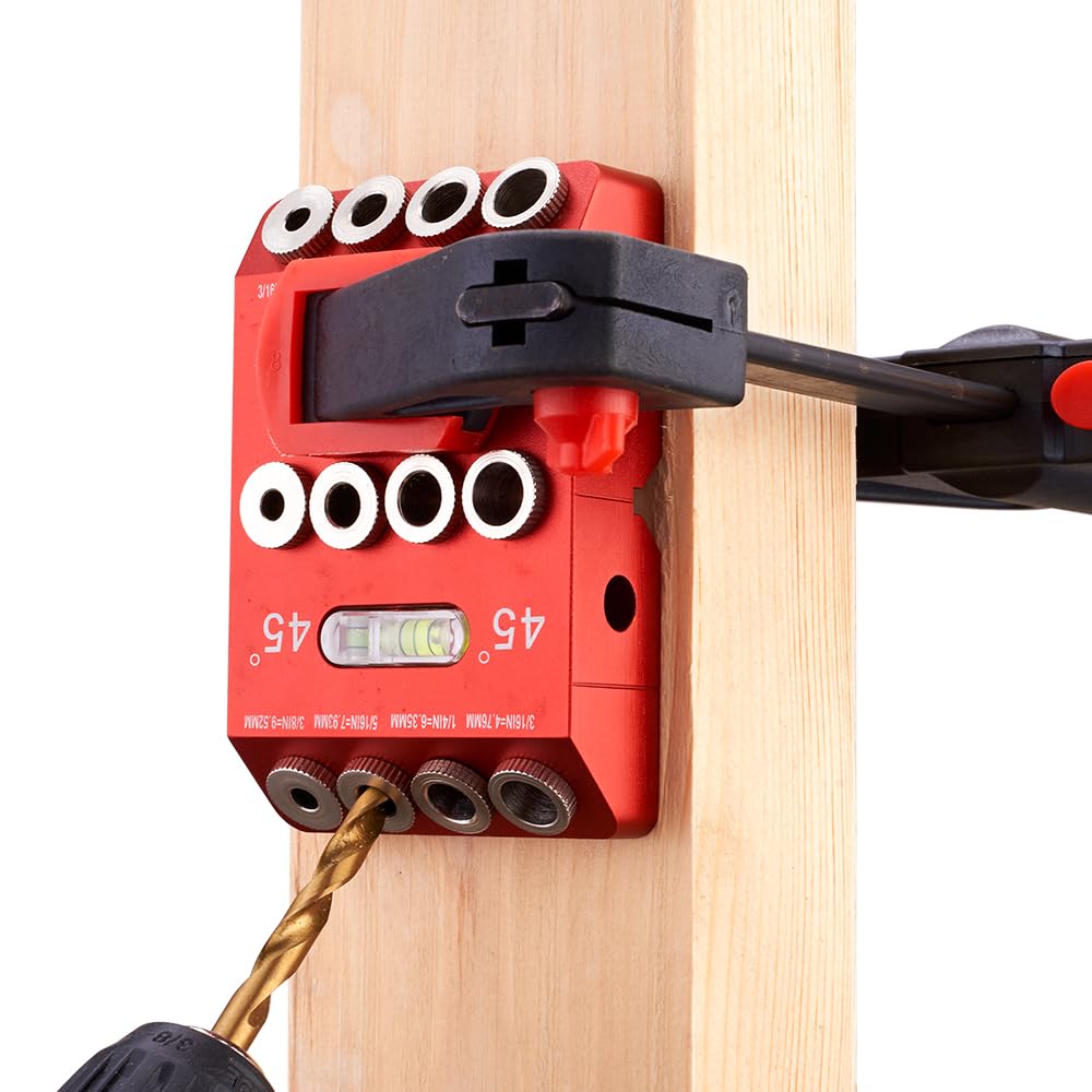 BOXmime aluminium alloy drill guide with clamps ensures stable, wobble-free drilling.