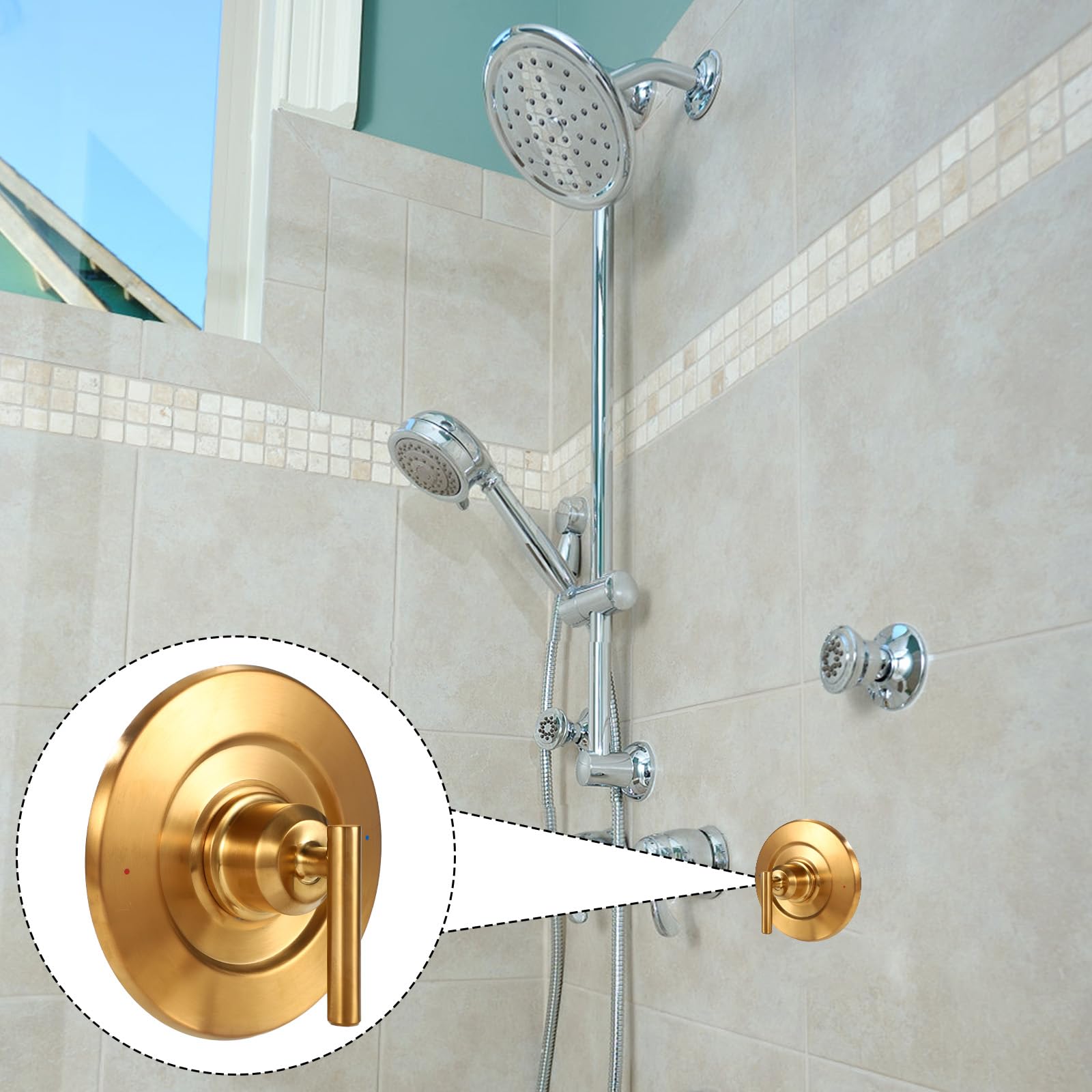 BOXOB elegant gold finish enhances modern bathroom aesthetics