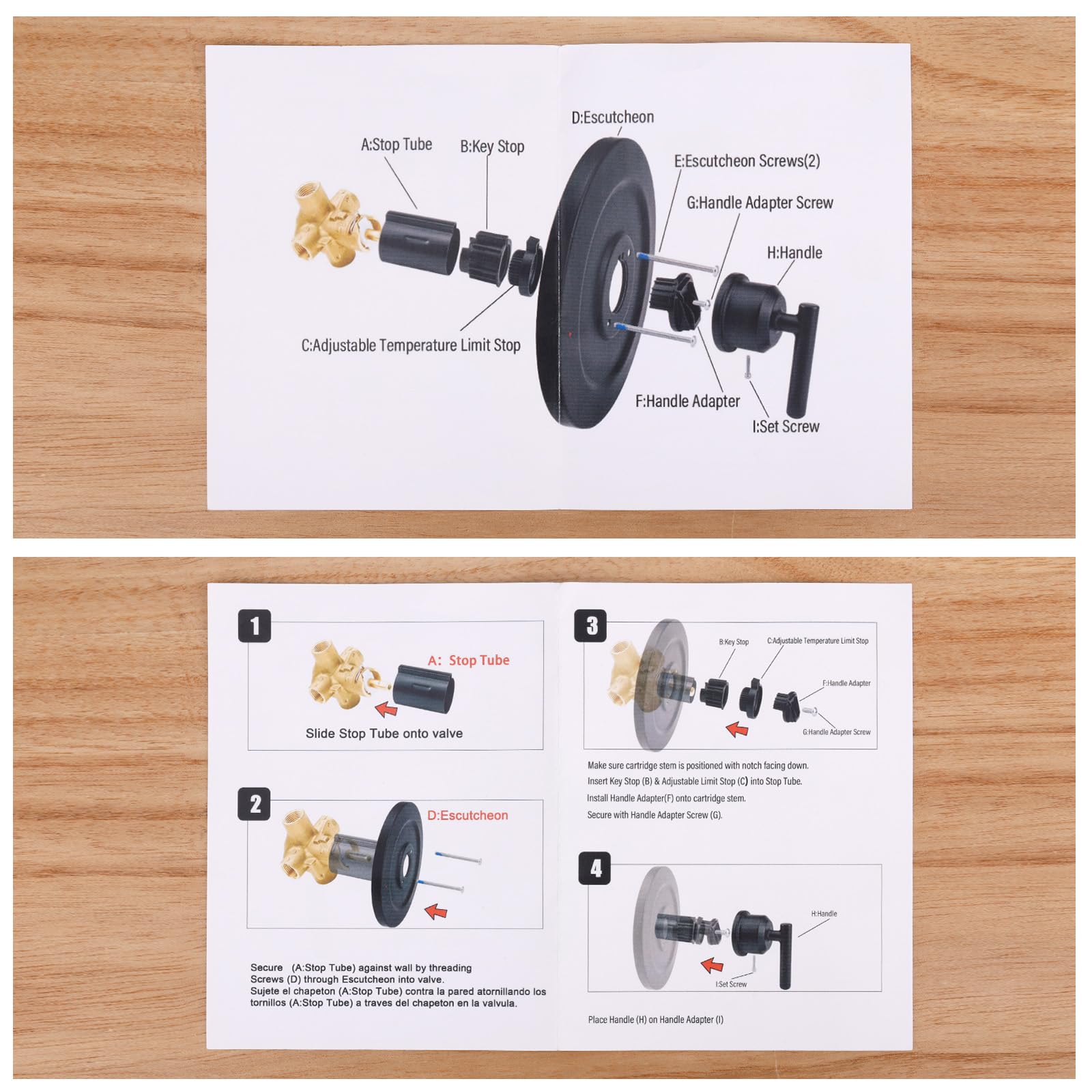 BOXOB gold handle detail with clear temperature markers