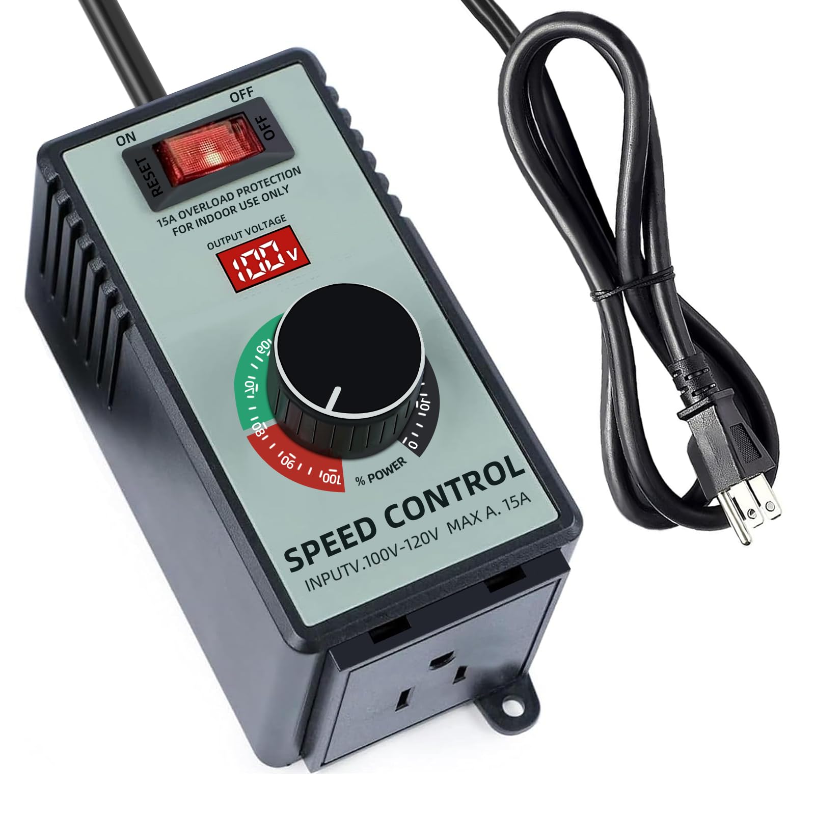 Boxyouping adjustable 4000W speed controller front view for precise motor control.