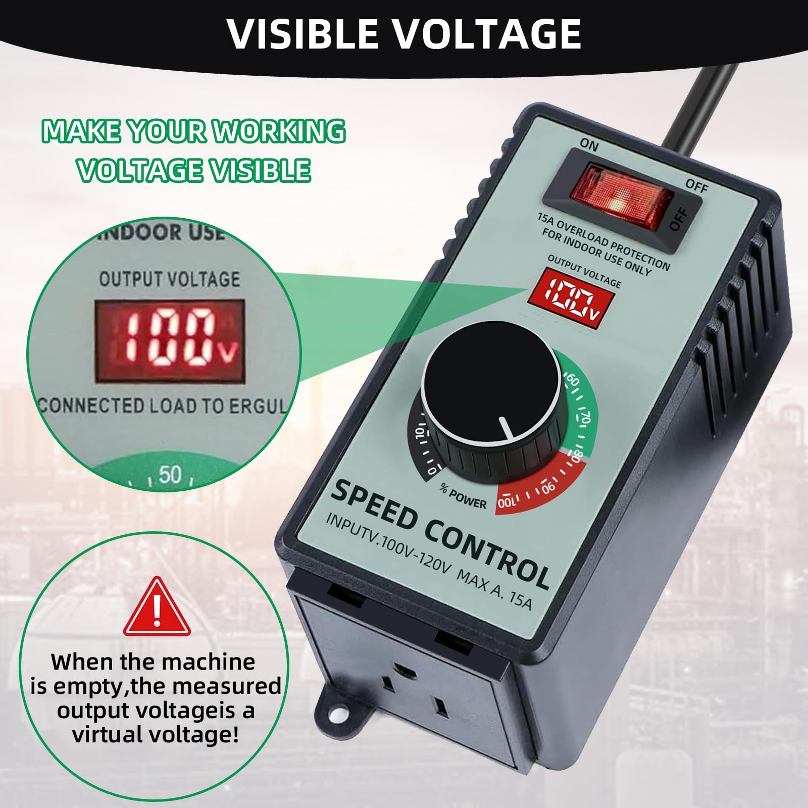 Boxyouping voltage display showing stable output for reliable operation.