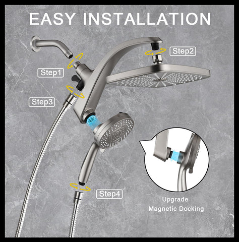 Bozybo four strong massage nozzles deliver targeted water streams.