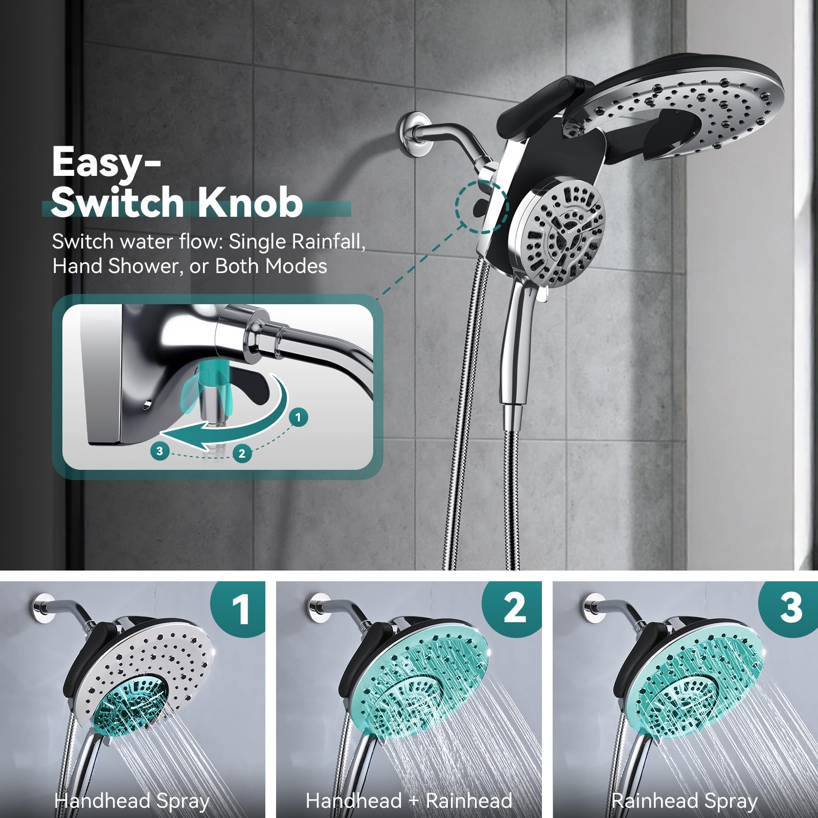 BOZYBO nine spray settings handheld enables flexible cleansing options.