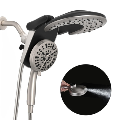 BOZYBO rainfall shower head foldable for compact, luxurious showers.