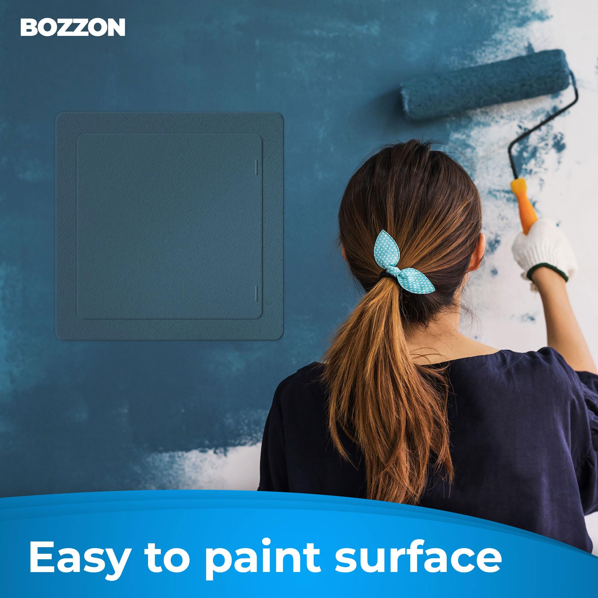 Bozzon access panel drywall 12x12 textured surface ready for paint or wallpaper for seamless look.
