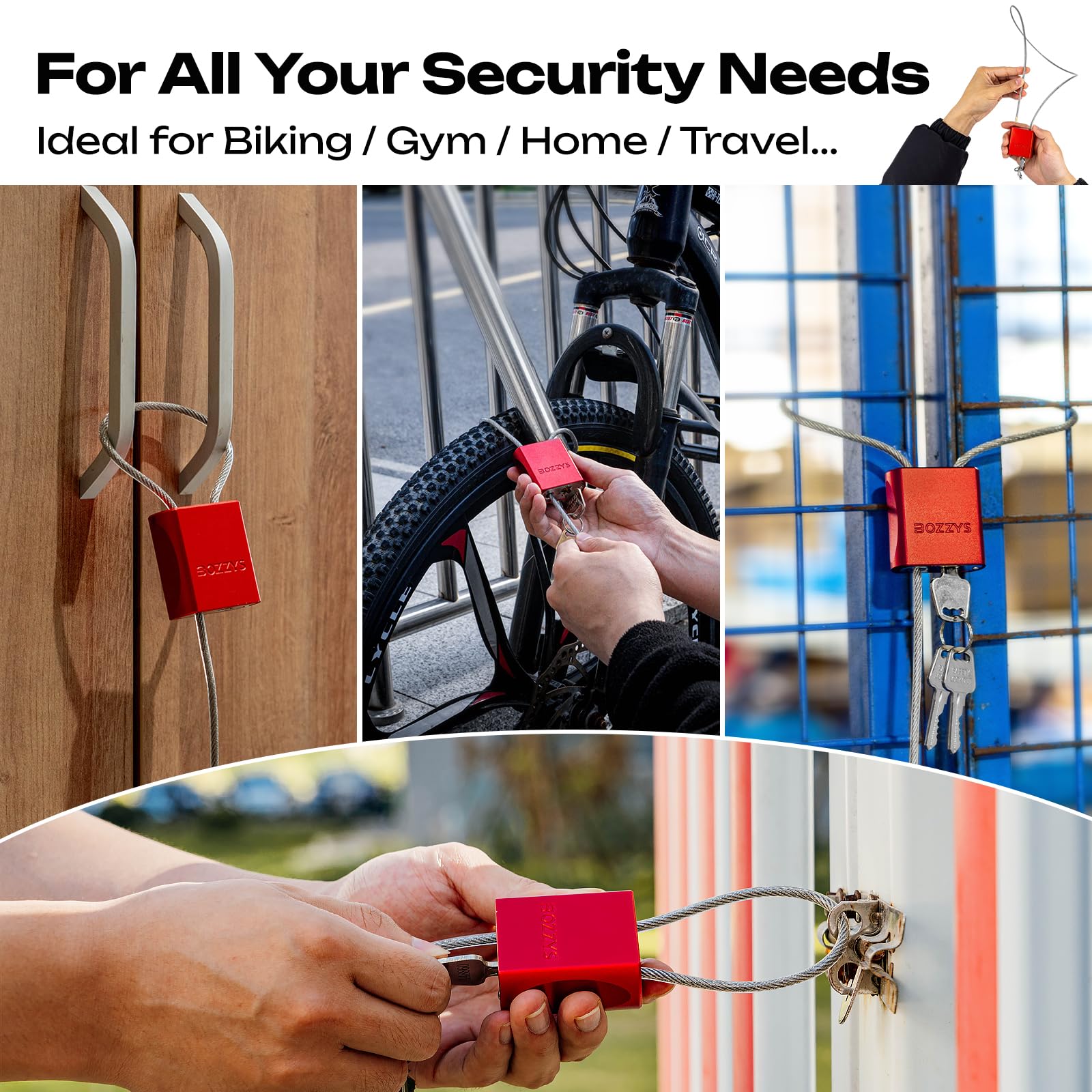 BOZZYS three keys enable easy, organized access.