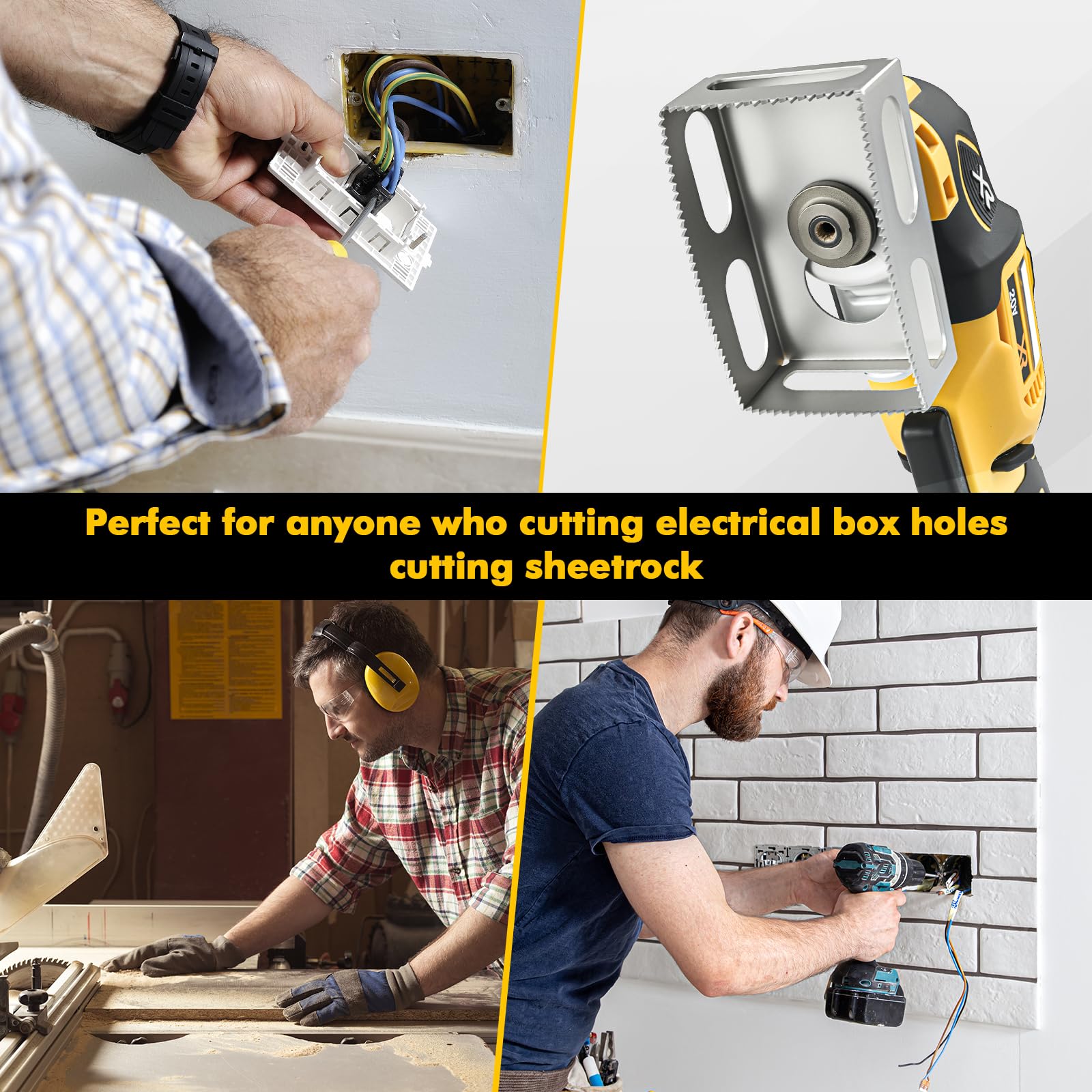 BPOPO 3.8-by-2.3-inch hole cut supports standard outlet installs.