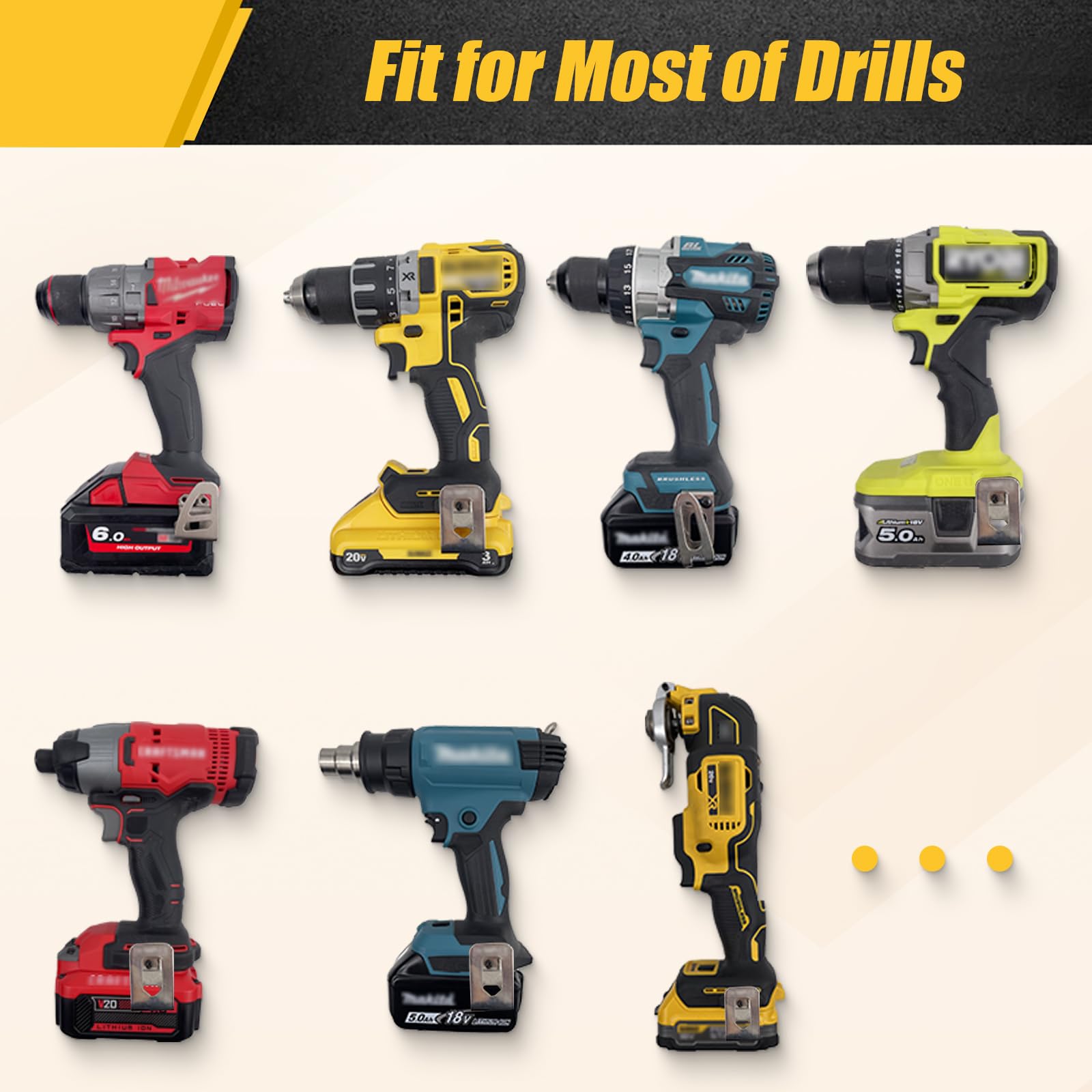 BPOPO belt hanger attachment for cordless drill keeps tools within reach on belt.