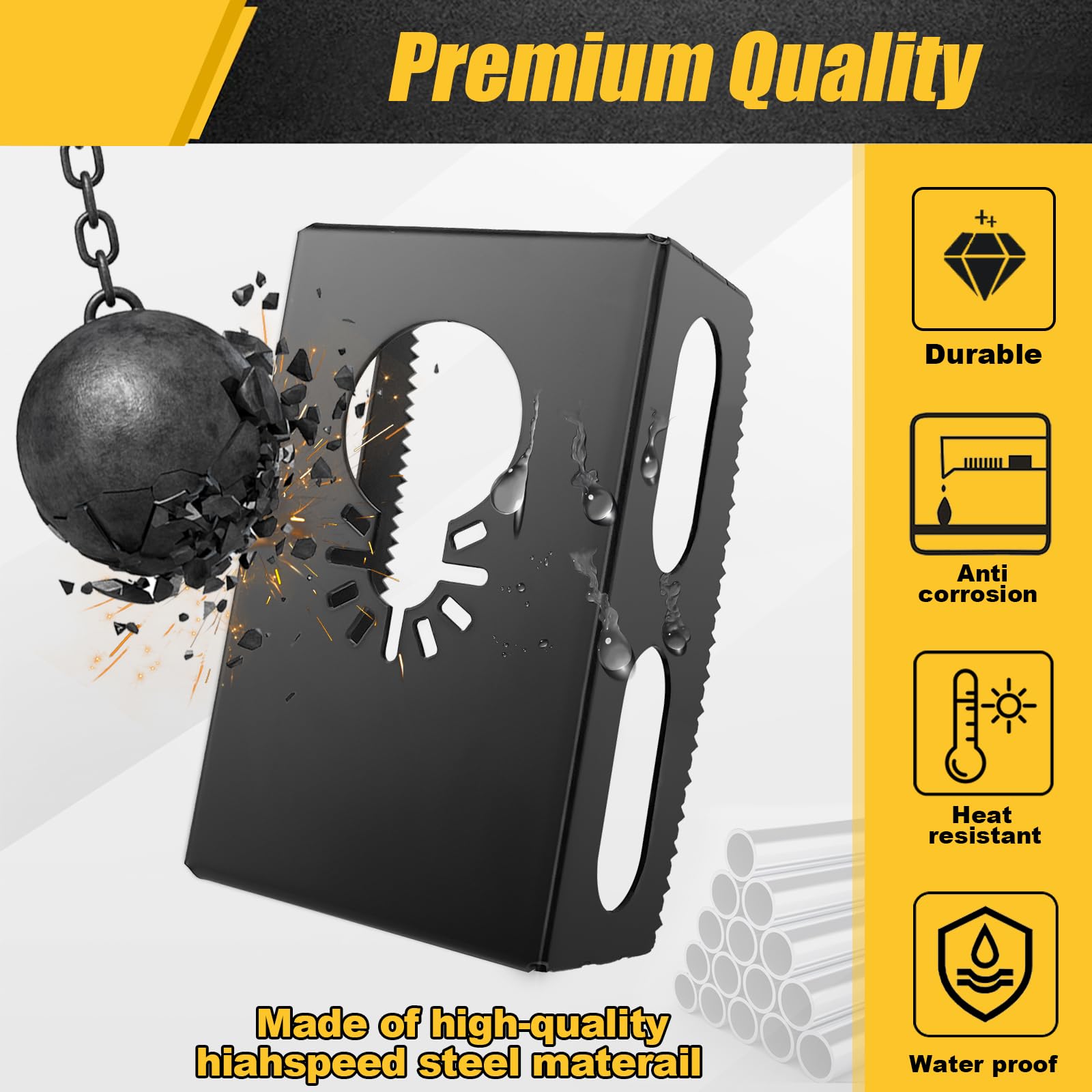 BPOPO compatible with DeWalt/Milwaukee oscillating tools for quick work.