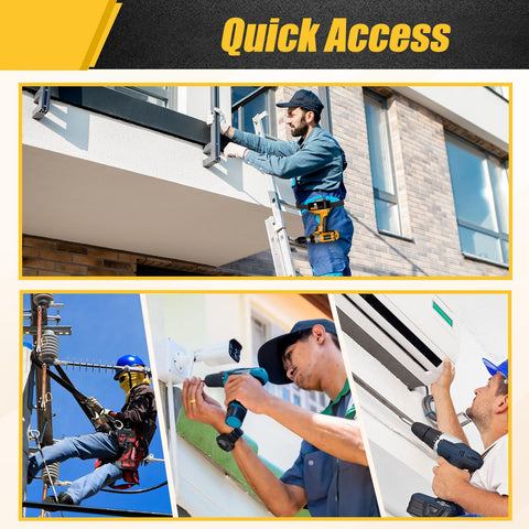BPOPO drill holder belt clip stainless steel construction delivers durable, stable support.