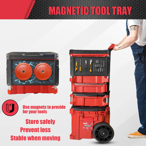 BPOPO magnetic tray with tools demonstrates secure, drop-free storage.