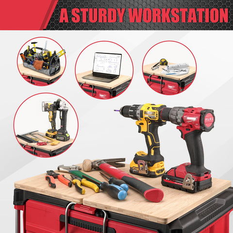 BPOPO Packout top surface compatible with 2- and 3-drawer organizers for versatility.