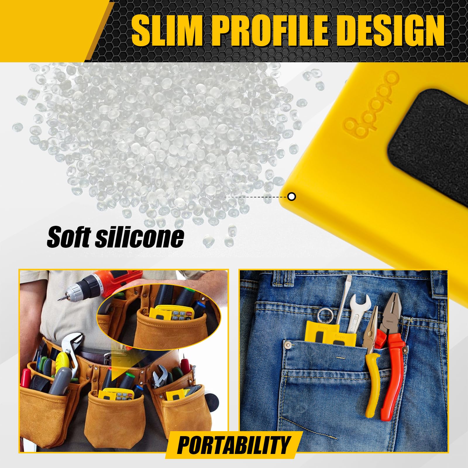 BPOPO slim-profile holder shows easy installation on toolbox side for quick access.