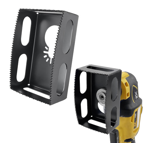 BPOPO square slot cutter for Dewalt/Milwaukee tools delivering faster drywall cuts