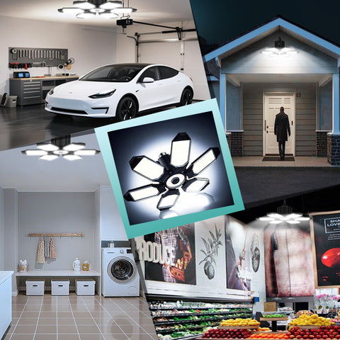BRAINIAC LED garage light delivers bright, even illumination for garages and workshops.