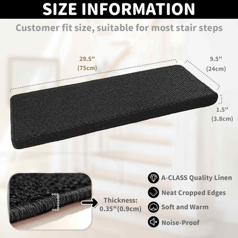 Brakki Bullnose stair treads easy cleaning with vacuum and light wash.