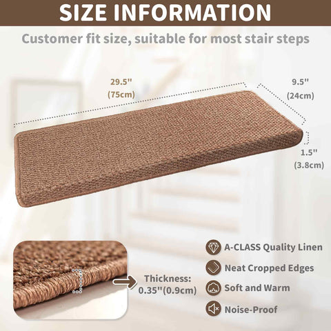 Brakki stair treads with edge protection on camel for safety