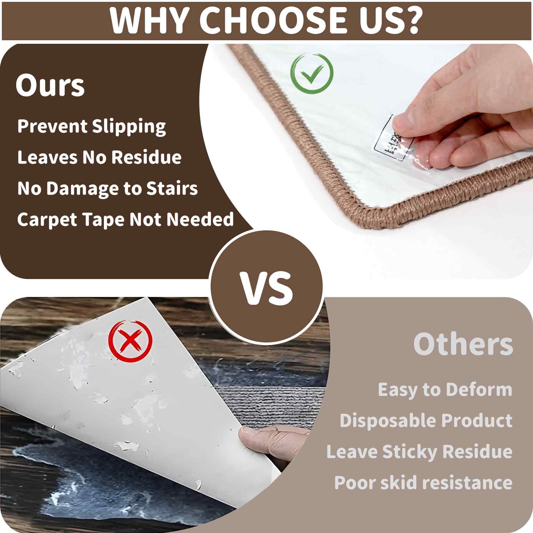 Brakki camel stair treads are washable and easy to maintain