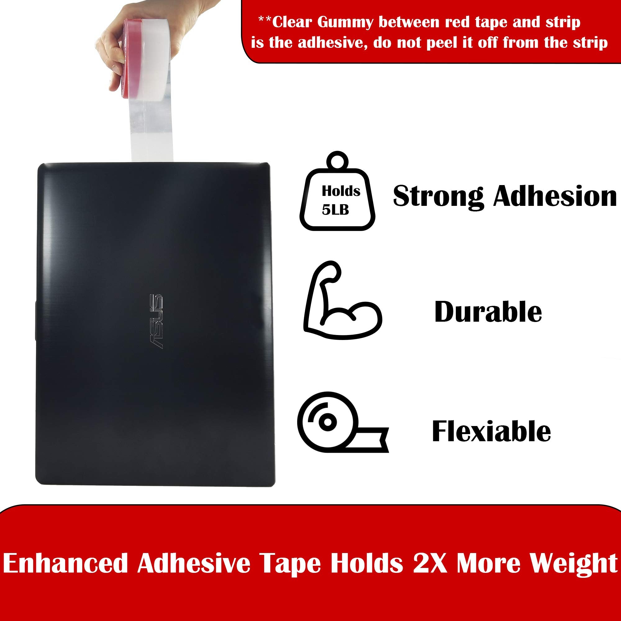 Brandzini Clear Weather Strip flexible durable silicone for long lasting sealing.
