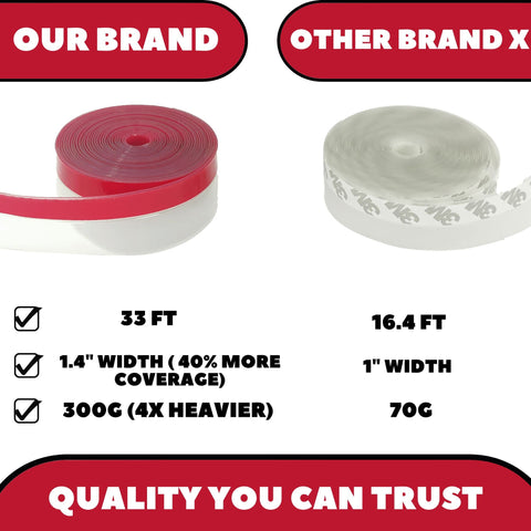 Brandzini Clear Weather Strip transparent silicone blends with any decor.
