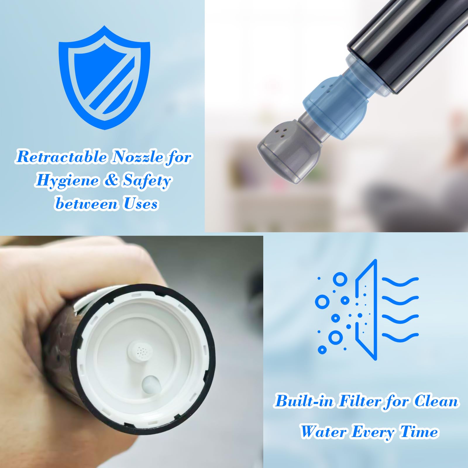 Brarvagur bidet built-in bottom filter keeps water clean