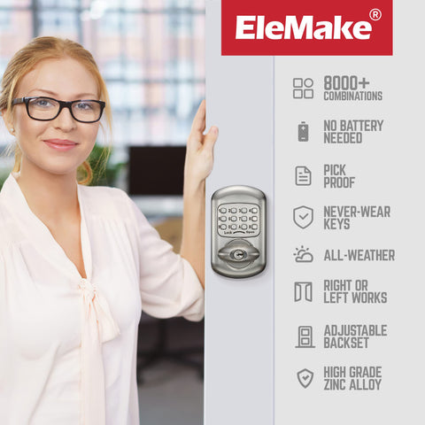 Bravex easy install with pre-drilled holes enables quick mounting on standard doors
