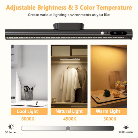 Bravzurg LED under-cabinet light with remote offering dimmable brightness for kitchen tasks.