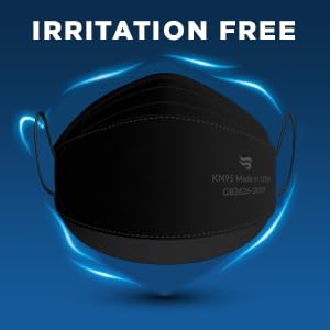 Breatheze KN95 black disposable mask for convenient daily use.