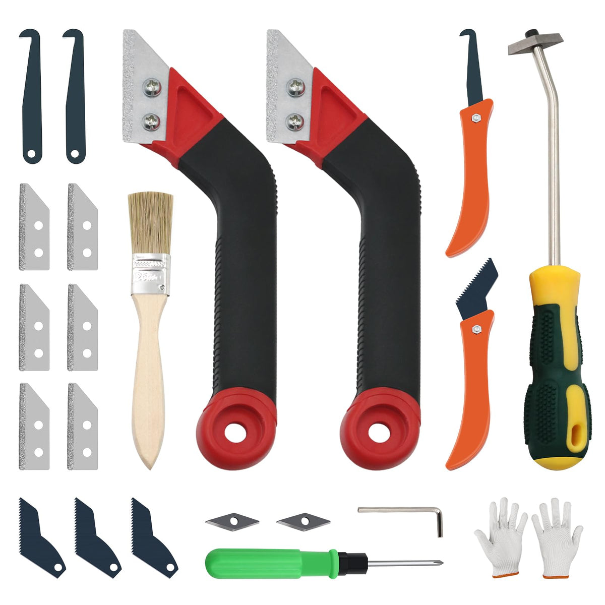 Breeker 23-pack grout removal toolkit for heavy-duty tile work.