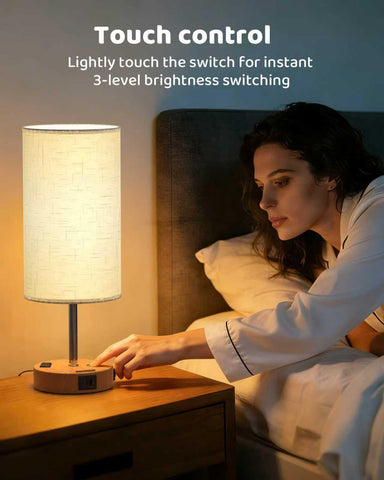 BREEKET bedside lamp phone holder for hands-free viewing in bed