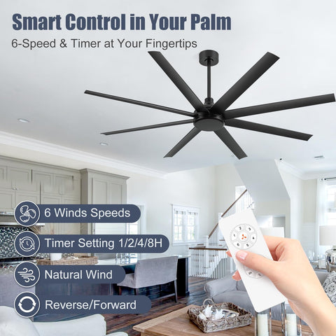 Breezary dual downrod installation for low and high ceilings