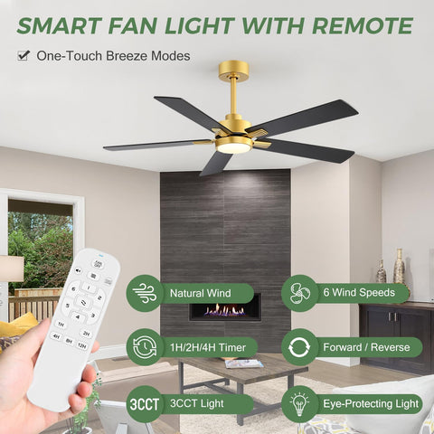 Breezary LED light offers 3000K–6500K color temperatures for mood and visibility.