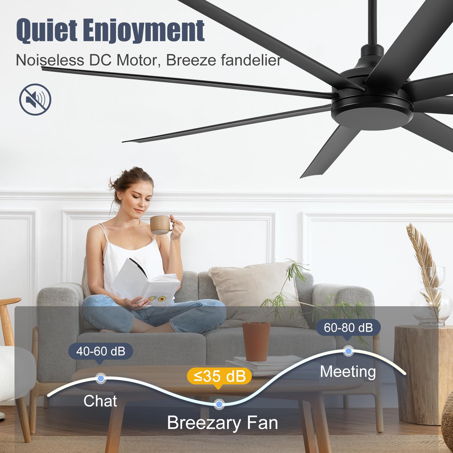 Breezary quiet DC motor designed for near-silent operation