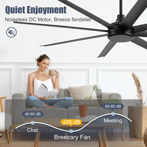 Breezary quiet DC motor designed for near-silent operation