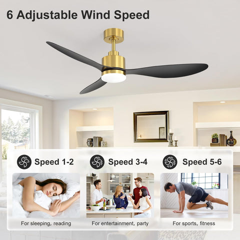 Breezary three reversible blades provide summer downdraft and winter updraft.